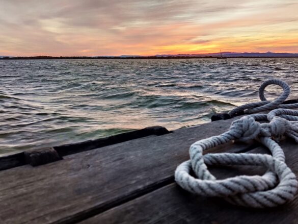 Łódka Jezioro Albufera de Valencia Łódka Jezioro Albufera de Valencia