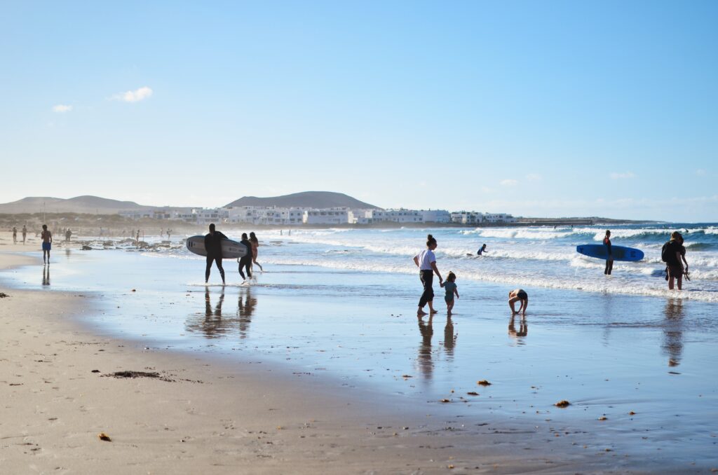 Plaża Famara Lanzarote