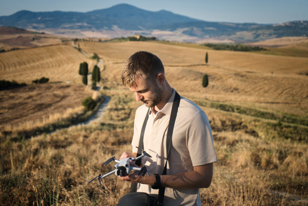 Val D'Orcia wschód słońca Gladiator - Toskania Przewodnik