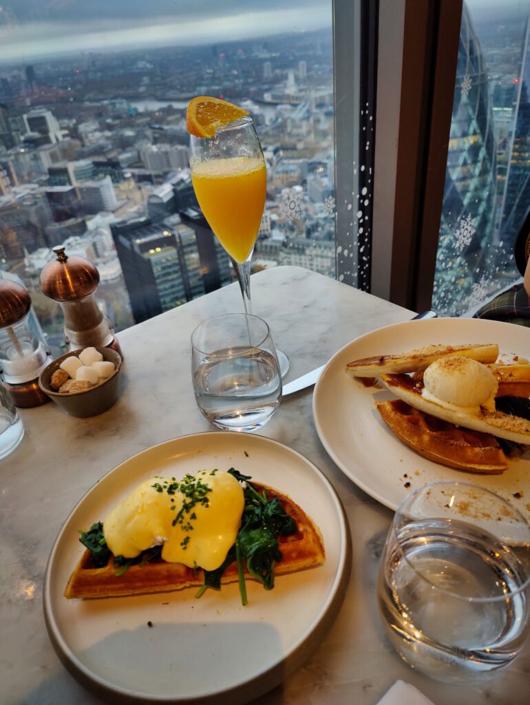 Duck & Waffle rooftop gofry z widokiem
